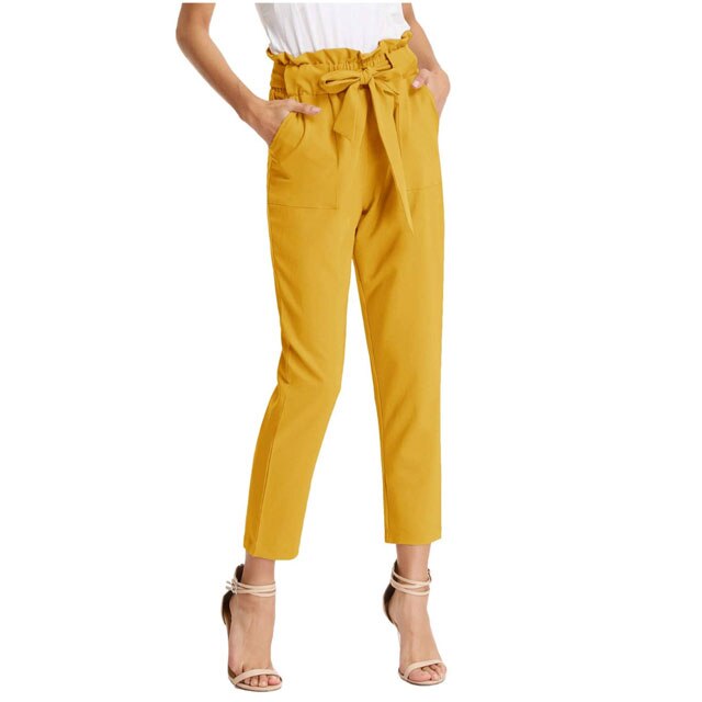 Windsor Essential Tapered Paper Bag Pants | Hamilton Place